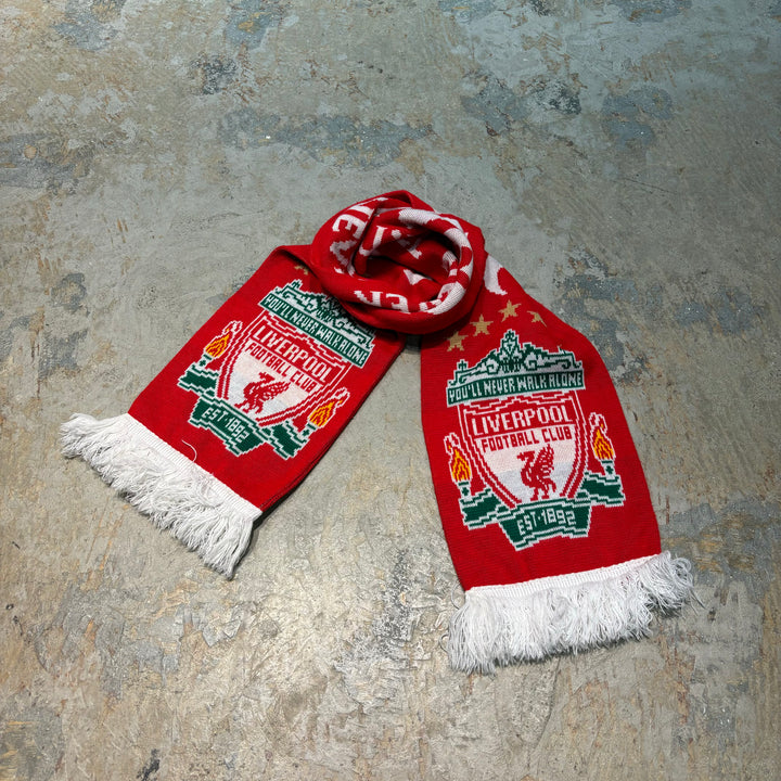 Used Soccer Scarf /LIVERPOOL.FC /LIVERPOOL FC /YOU'LL NEVER WALK ALONE /Premier League