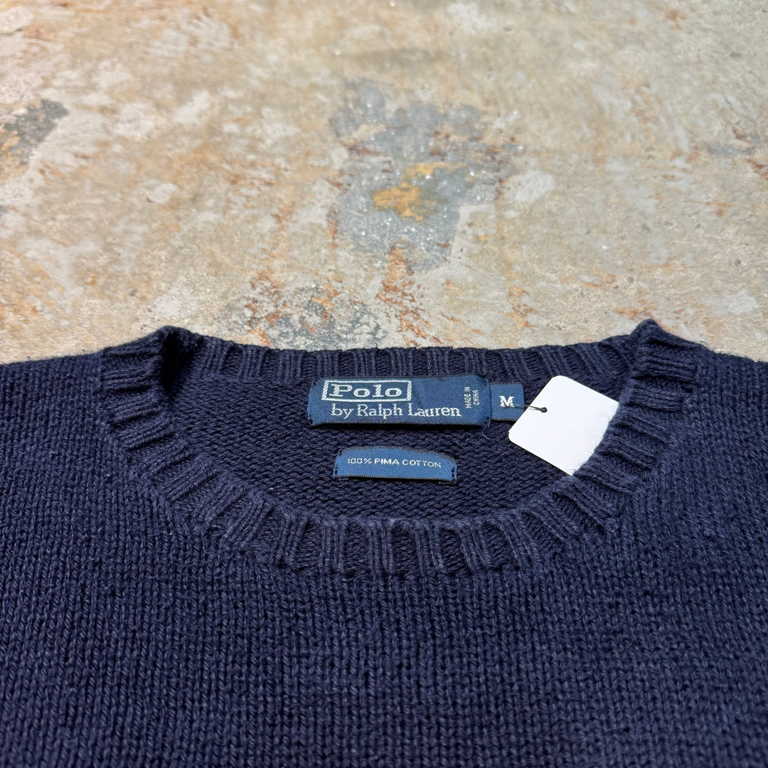 旧衣POLO by Ralph Lauren/ POLO拉尔夫劳伦/圆领针织毛衣/尺寸M