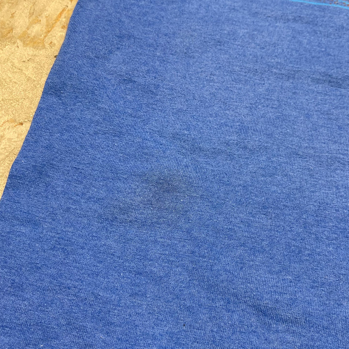 #4845 古着 90's SCREEN STARS/USA製 /フロリダ州アンナ マリア アイランド/アニマルプリントTシャツ/ヴィンテージ/シングルステッチ/サイズL