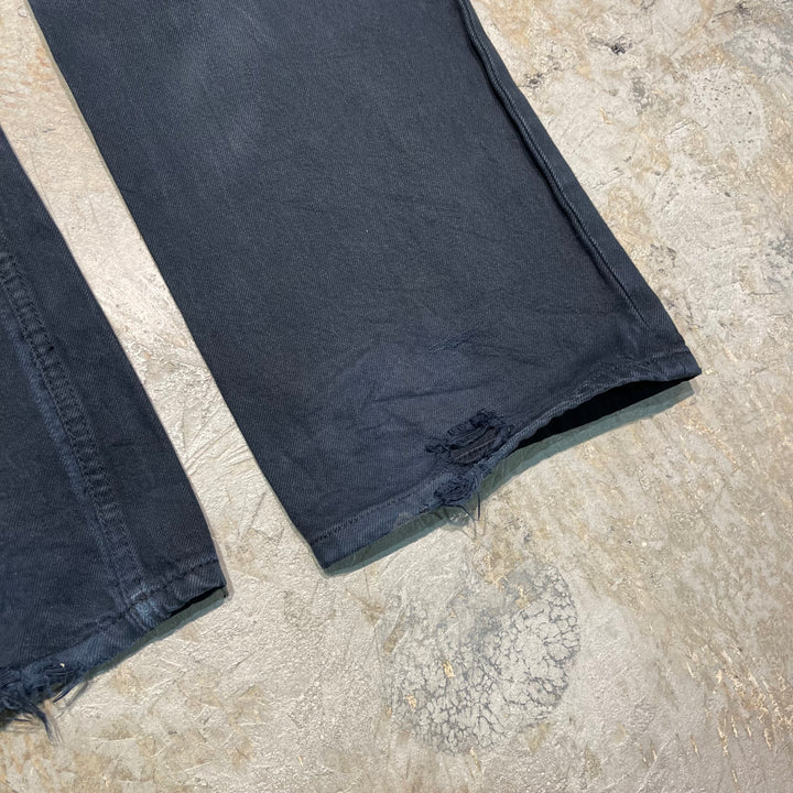 #4771 Used clothing LEVI'S/Levi's/501/Black denim pants/Black denim pants/Made in Pakistan/Dyed/Size 34 x 34
