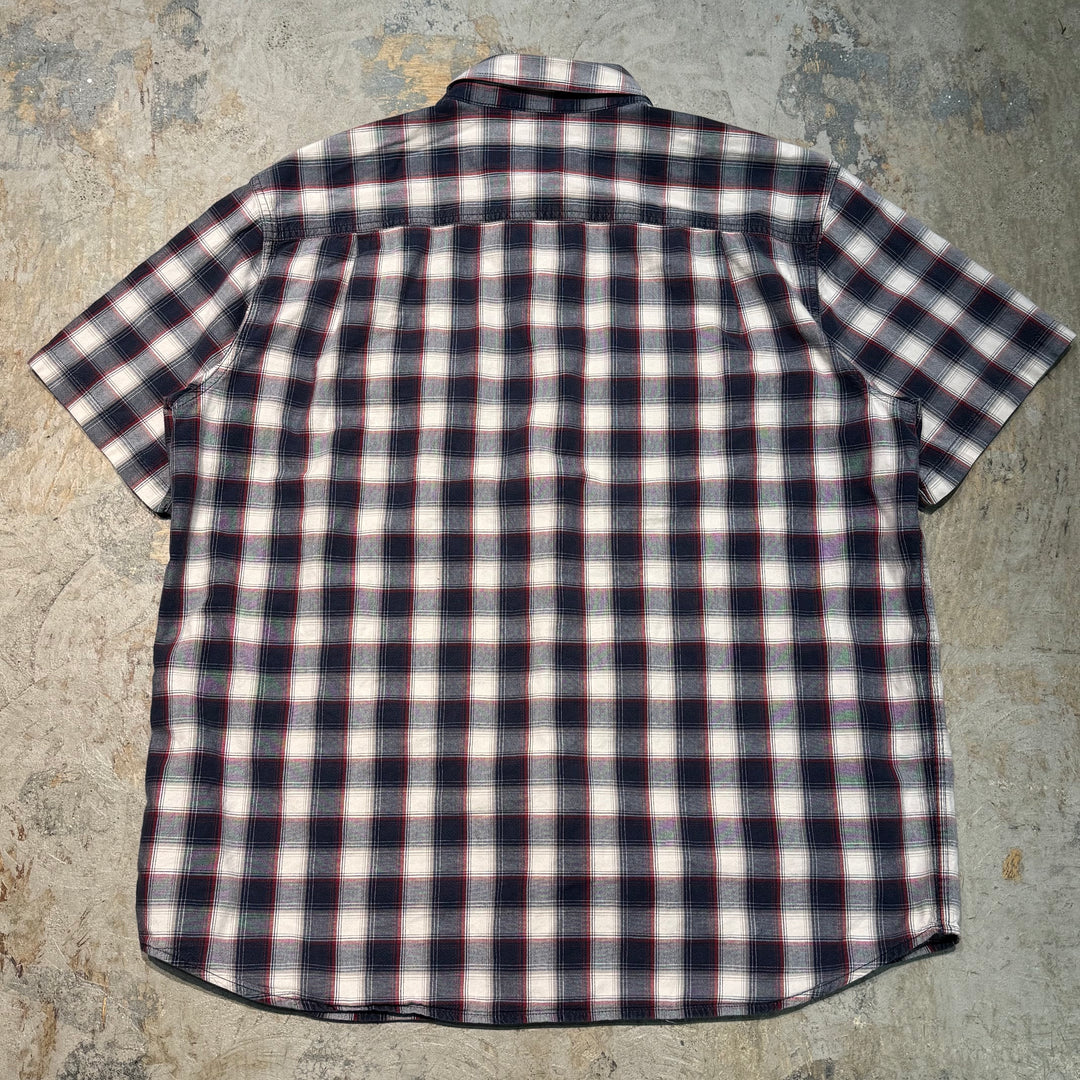 Used clothing carhartt/Carhartt/Button-down short sleeve shirt/Checked pattern/Size XL