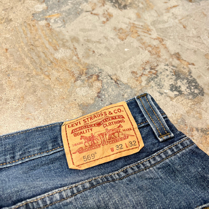 旧衣Levi's/李维斯/Denim Pants/牛仔短裤/569/实际尺寸33×31