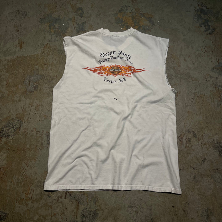 古着 Harley-Davidson/ハーレーダビッドソン/ロード・アイランド州/エクセター/プリントTシャツ/サイズXL相当