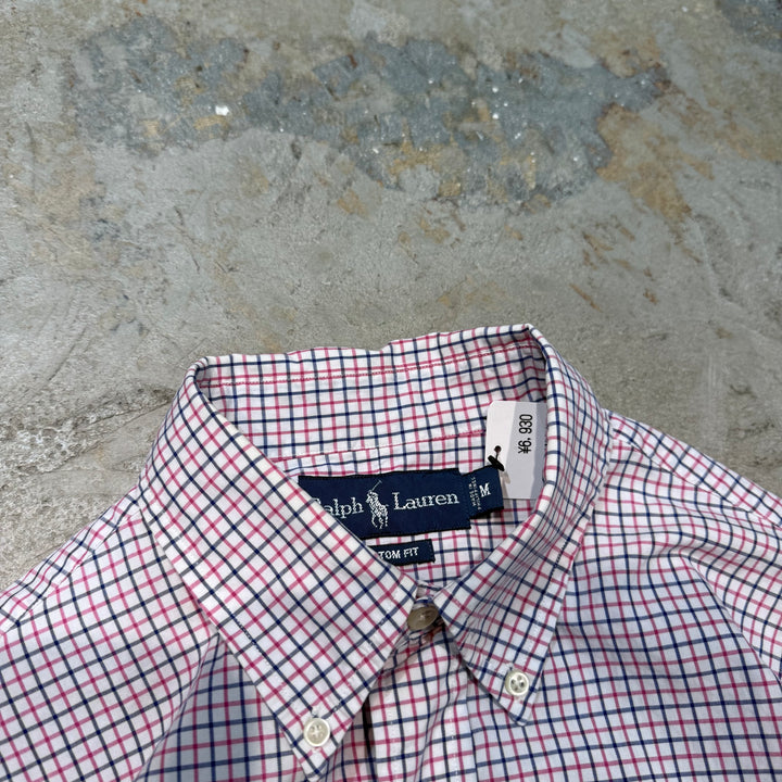 古着 Ralph Lauren/ ラルフ ローレン/ ボタンダウン半袖シャツ/ チェック柄/ サイズM