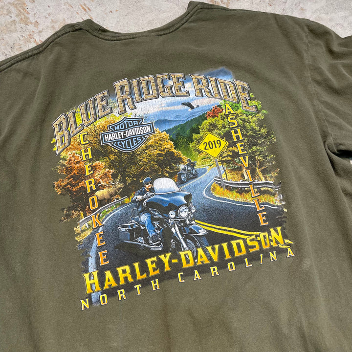 古着 Harley-Davidson/ハーレー ダビッドソン/ノース・カロライナ州/プリントTシャツ/サイズXL