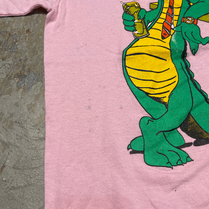 #4849 古着 90's~ コミック リリーフ/ハード クロック カフェ/USA製/ヴィンテージ/シングルステッチ/Tシャツ/サイズL