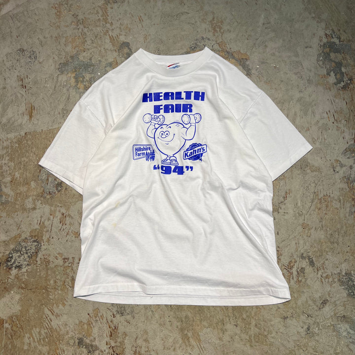 #4807 古着 90's~ /USA製/Hanes.  ヘインズ/Kahn's 企業系/ヴィンテージ シングルステッチ Tシャツ/サイズM