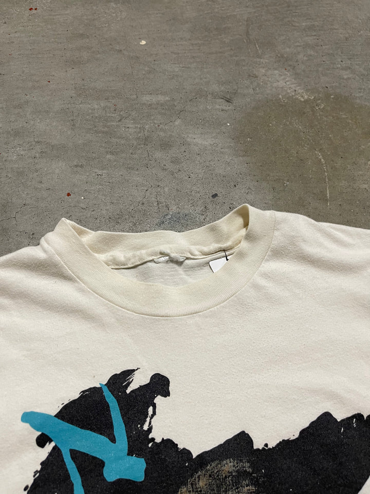 #MA72 Vintage 90의 Woodstock Mozart Festival/빈티지 싱글 스티치/티셔츠/크기 L-XL 등가