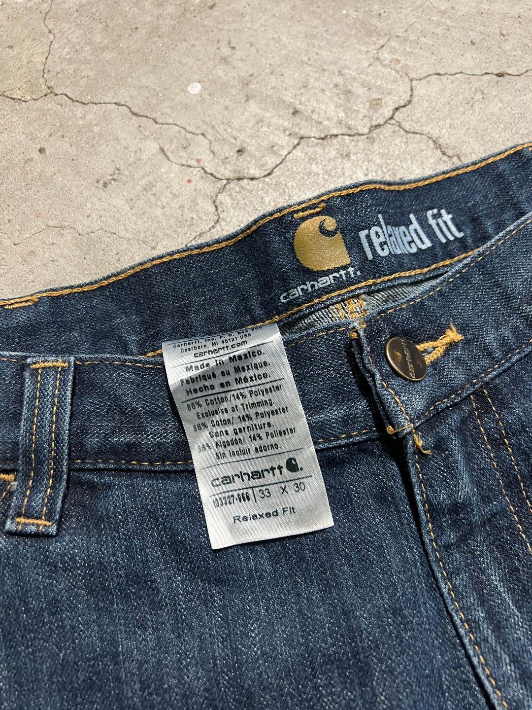 #MA31 Used clothing Carhartt/Denim Painter Pants/Actual size 33 x 30