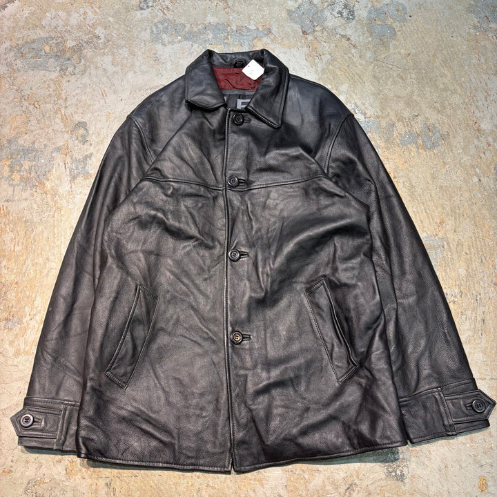 古着 USAVINTAGE/ 本革レザーハーフコート/ 牛革/ サイズM