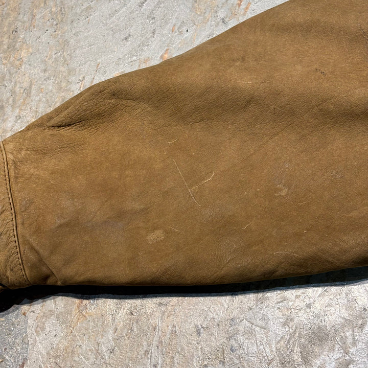 중고 의류 St.John'Sbay/ St. John 's Bay/ Nubuck/ Zip-Up Leather Jacket/ Size L