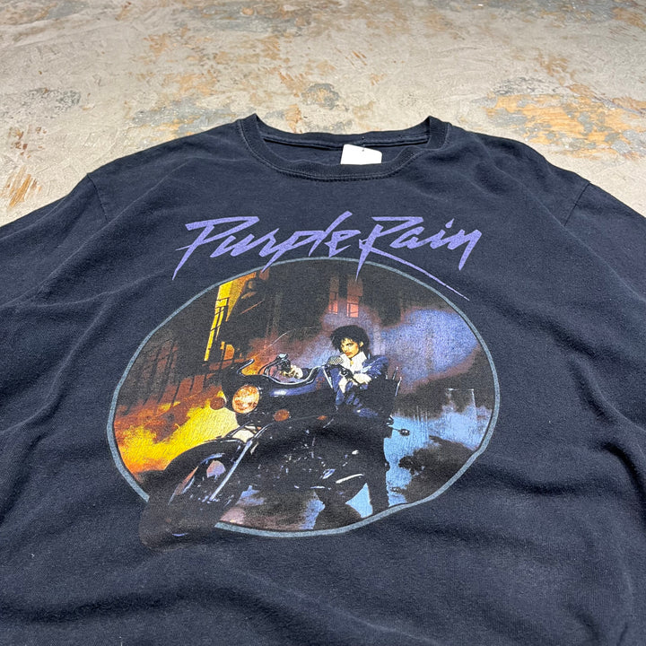 #4653 古着 90s プリンス/パープル・レインサイズ/ヴィンテージ シングルステッチ バンドTシャツ/2XL相当