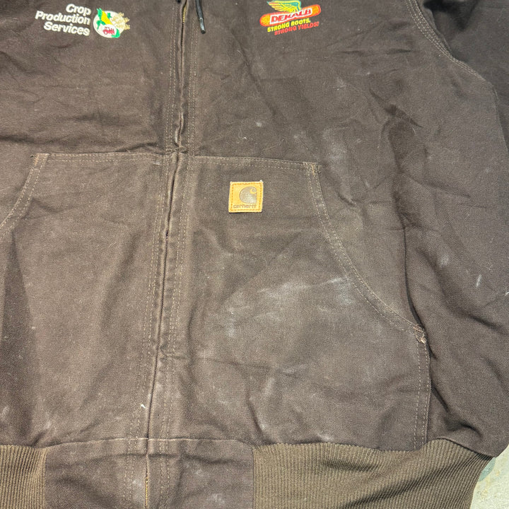 古着 Carhartt/ カーハート/ アクティブジャケット/ ダック地/ 企業ロゴ/ 裏地サーマル/ サイズL