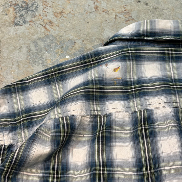 Used clothing carhartt/Carhartt/Button-down long sleeve shirt/Checked pattern/Size 2XL