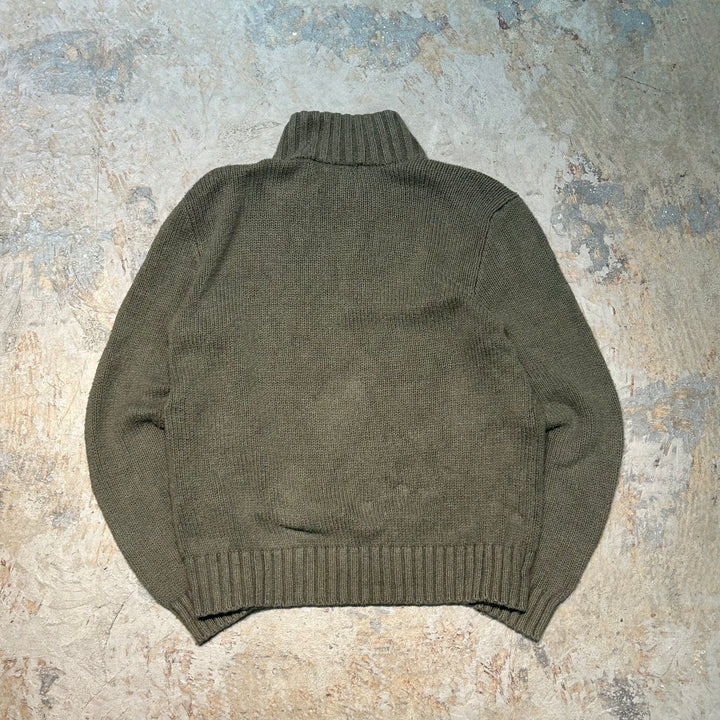 旧衣POLO by Ralph Lauren/ POLO拉尔夫劳伦/半拉链针织毛衣/尺寸M