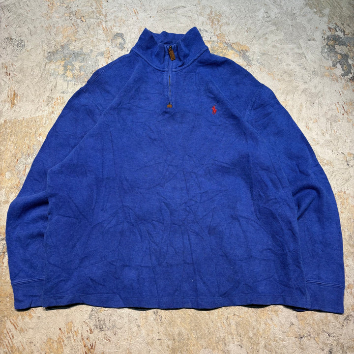 Ralph Lauren/ Polo By Ralph Lauren/ Half Zip 니트 스웨터/ 크기 L의 사용 의류 폴로