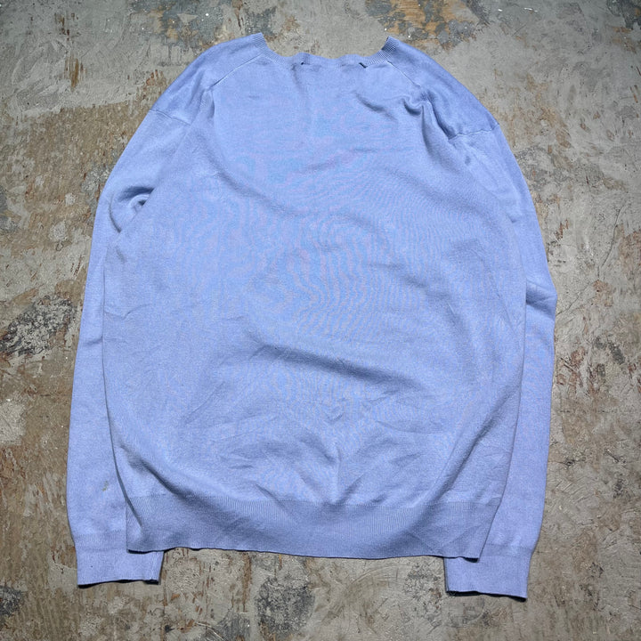 #3698古着/ラルフローレン/POLObyRalphLauren/コットンニット/Cottonknit/Vネック/サイズXXL