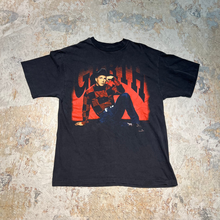 古着 USA製 93's ヘインズ / ガース・ブルックス / ON TOUR / ヴィンテージ シングルステッチ プリントTシャツ/サイズL