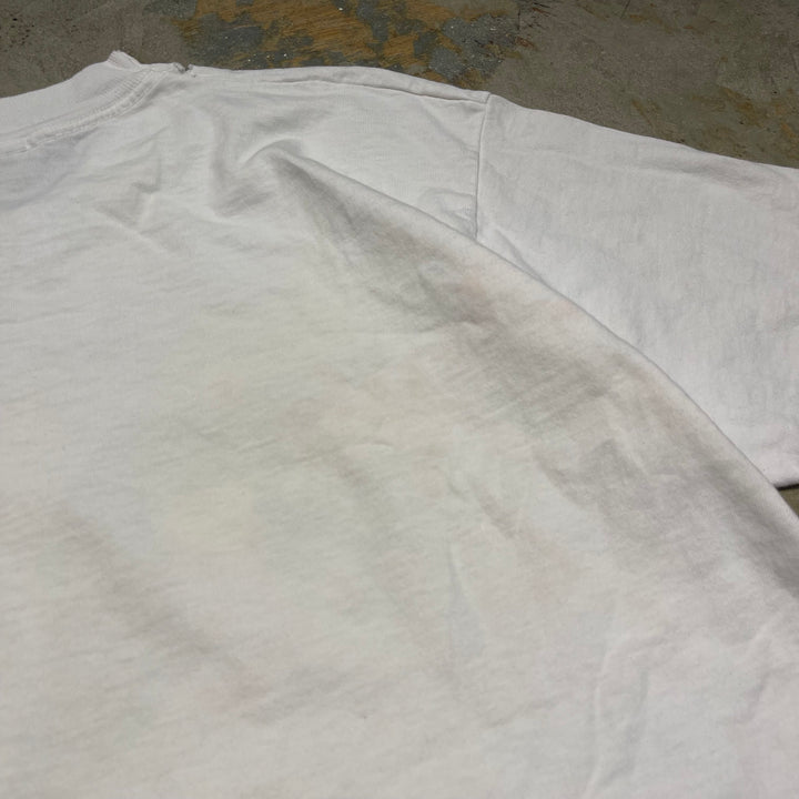 古着 USA製 95's フルーツオブザルーム/BUDWEISER/バドワイザー/企業系/ヴィンテージ シングルステッチプリントTシャツ/サイズL