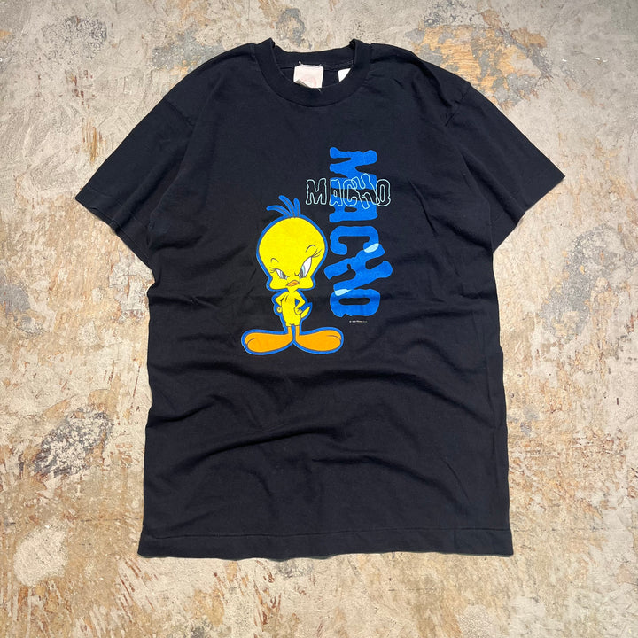 #4816 古着 98's ワーナーブラザーズ ルーニー・テューンズ トゥイーティー ヴィンテージ シングルステッチ TシャツサイズL相当