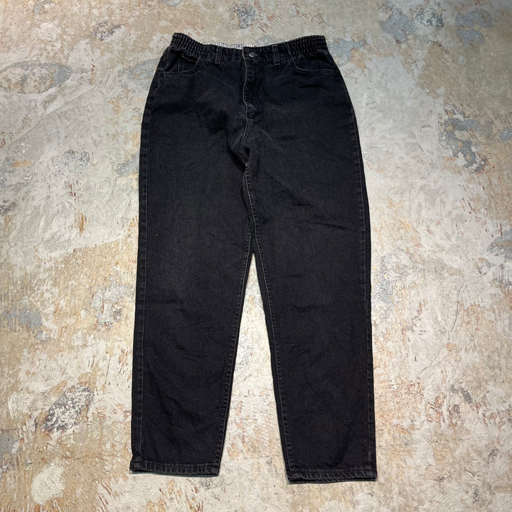 #4183 古着 Lee/リー/Black Denim Pants/ブラックデニムパンツ/サイズ14 MED