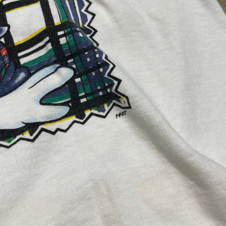 #4833 古着 90's~ Mickey unlimited/ミッキーマウス&フレンズ / Disney/ディズニー /キャラクタープリント/USA製/Tシャツ/ヴィンテージ/シングルステッチ/サイズS相当