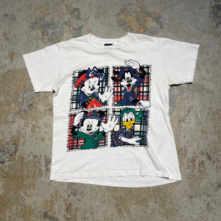 #4833 古着 90's~ Mickey unlimited/ミッキーマウス&フレンズ / Disney/ディズニー /キャラクタープリント/USA製/Tシャツ/ヴィンテージ/シングルステッチ/サイズS相当