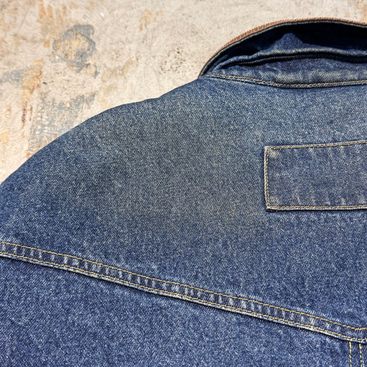 古着 Wrangler/ ラングラー/ デニムボアジャケット/ 裏地ボア/ 襟コーデュロイ/ サイズL