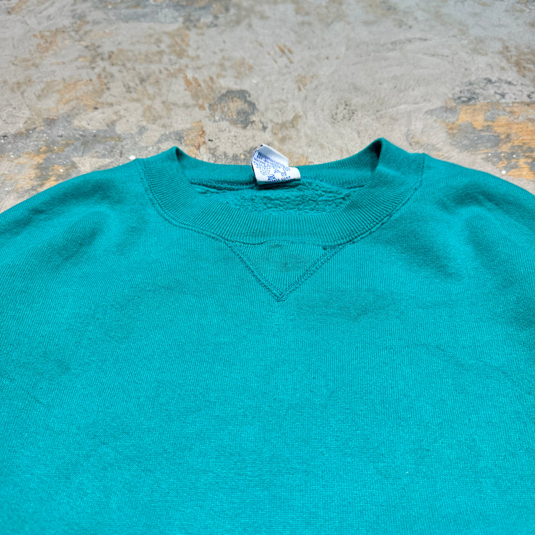 Used clothing 90's~ RUSSELLATHLETIC/Russell Athletic/Blank Crew Neck Sweat/Plain/Size L