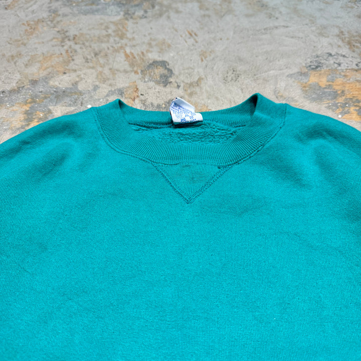 Used clothing 90's~ RUSSELLATHLETIC/Russell Athletic/Blank Crew Neck Sweat/Plain/Size L