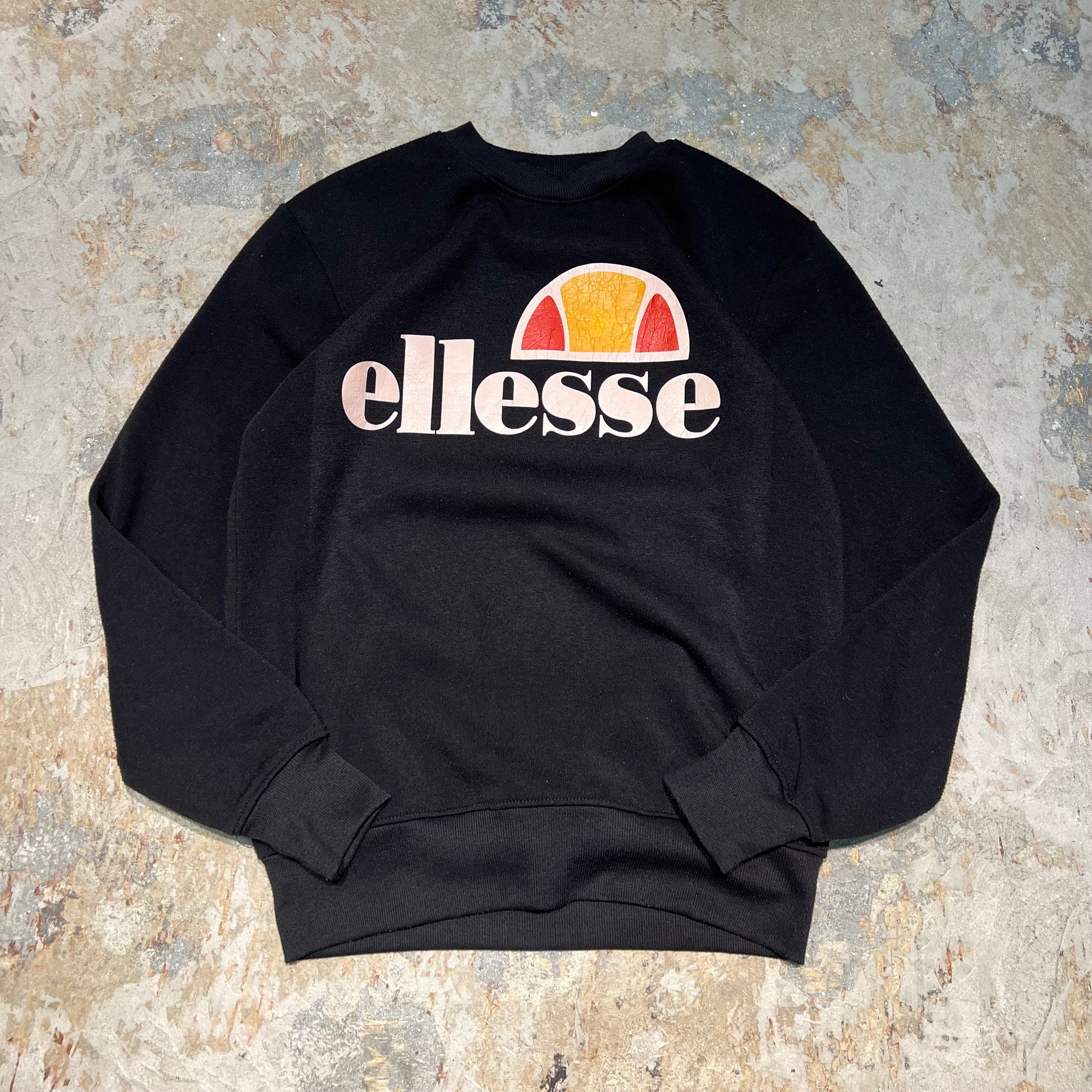 4058 古着 ellesse/エレッセ/Crew Neck Print Sweat Shirts/クルー