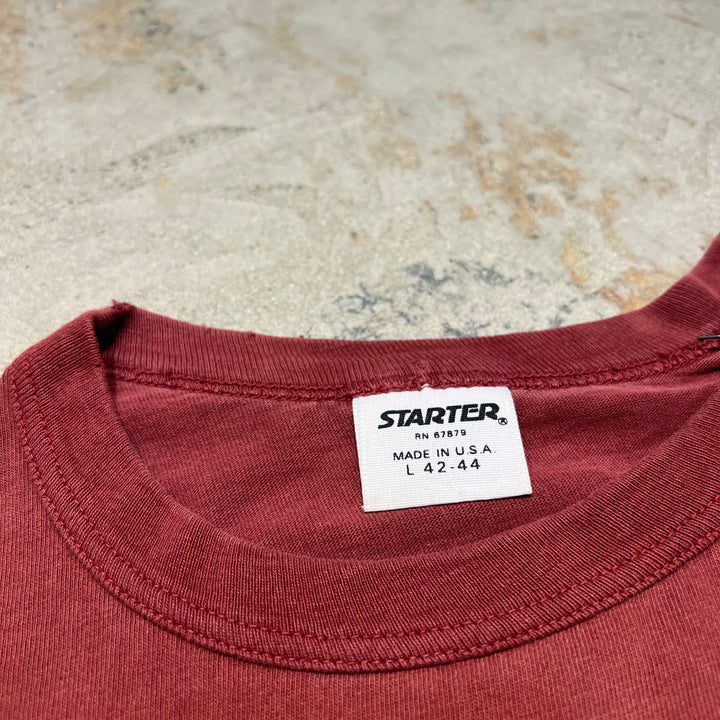 古着 USA製 90's starter/スターター / ワシントン・レッドスキンズ / ヴィンテージ シングルステッチ プリントTシャツ/サイズL