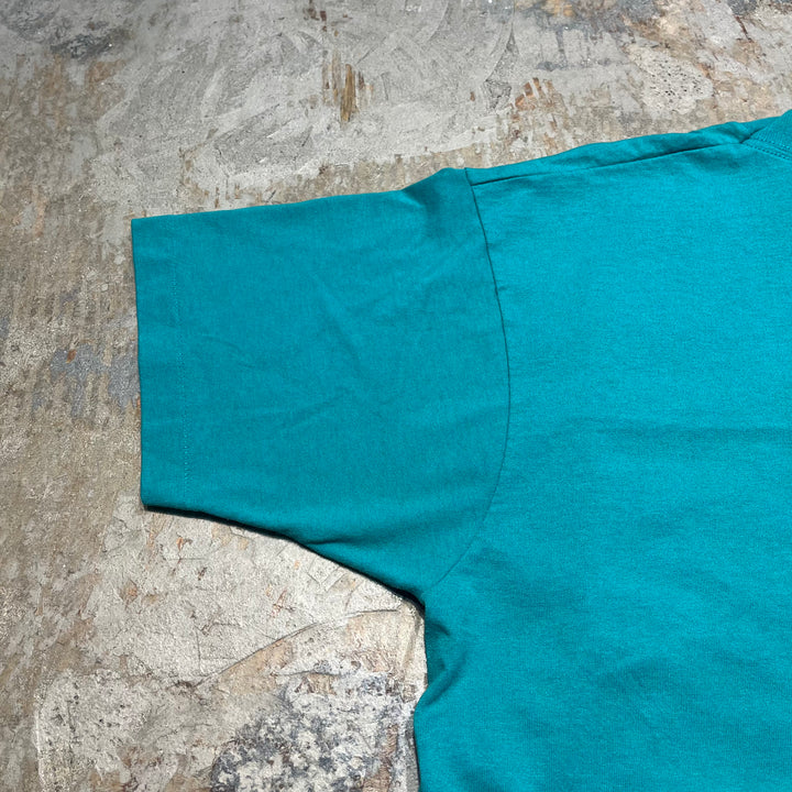 古着 USA製 90's フルーツオブザルームザベスト/ミッキー/ディズニー/ヴィンテージ シングルステッチ Tシャツ/サイズL