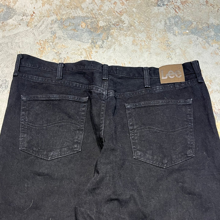 #4192 古着 Lee/リー/Black Denim Pants/ブラックデニムパンツ/RELAKED FIT/サイズ42×30