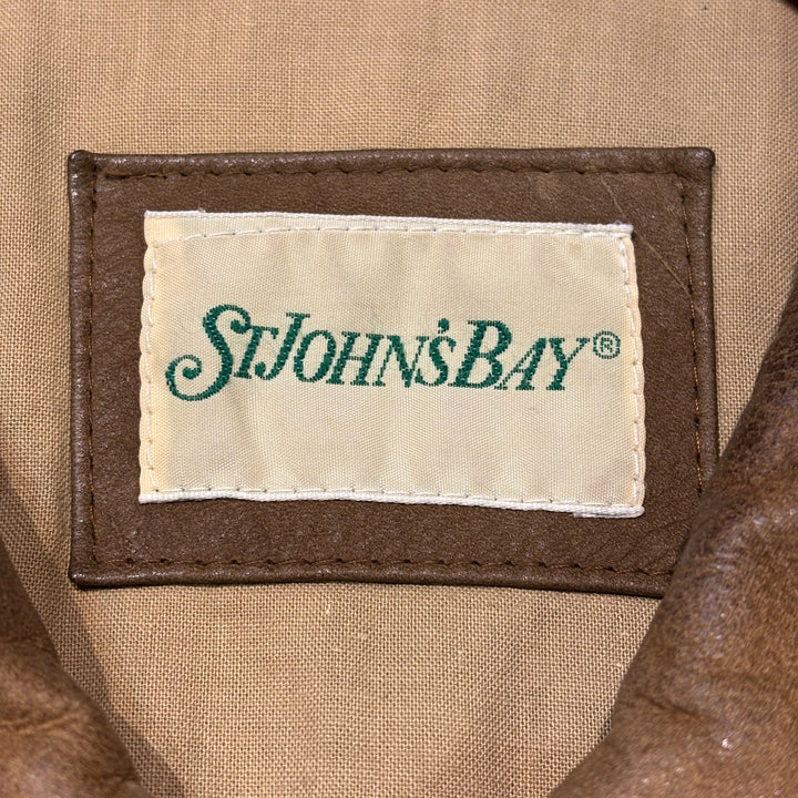 중고 의류 St.John'Sbay/ St. John 's Bay/ Nubuck/ Zip-Up Leather Jacket/ Size L