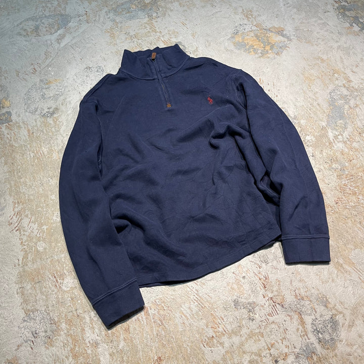#3858 古着 POLO by Ralph Lauren/ポロバイラルフローレン/Half zip knit/ハーフジップニット/サイズXXL