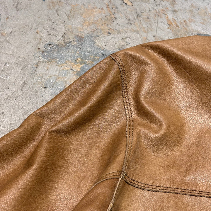 古着 WILSONS LEATHER/ ウィルソンズレザー/ 本革レザーハーフコート/ 牛革/ サイズM