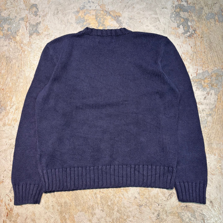 古着 POLO by Ralph Lauren/ポロラルフローレン/クルーネックニットセーター/サイズM