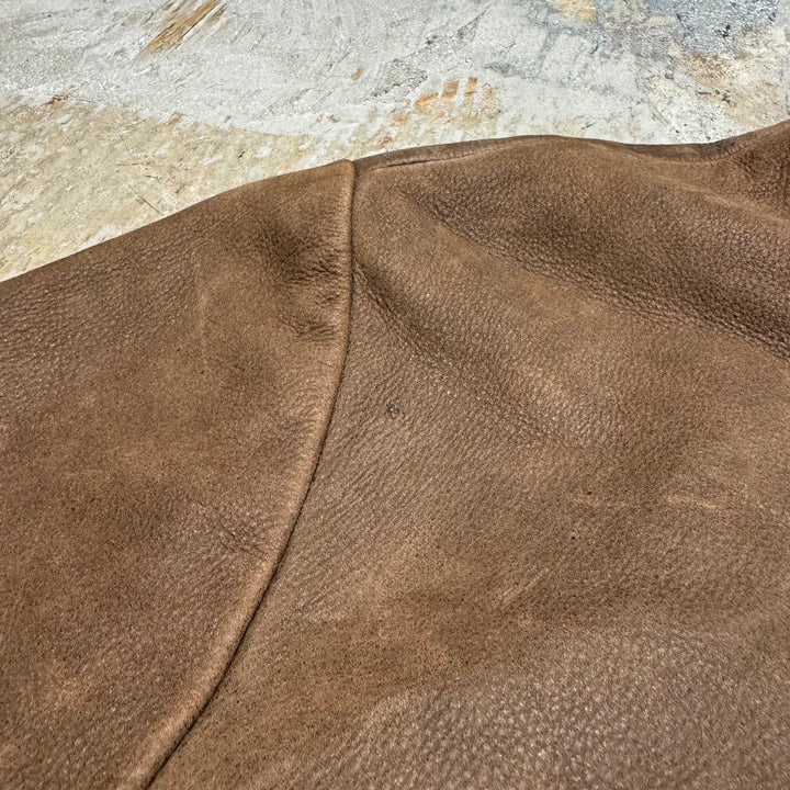 古着 WILSONS LEATHER/ ウィルソンズレザー/ 本革ジップアップレザージャケット/ 牛革/ サイズXL