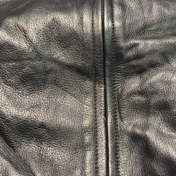 古着 WILSONS LEATHER/ ウィルソンズレザー/ 本革ジップアップレザージャケット/ 牛革/ サイズL