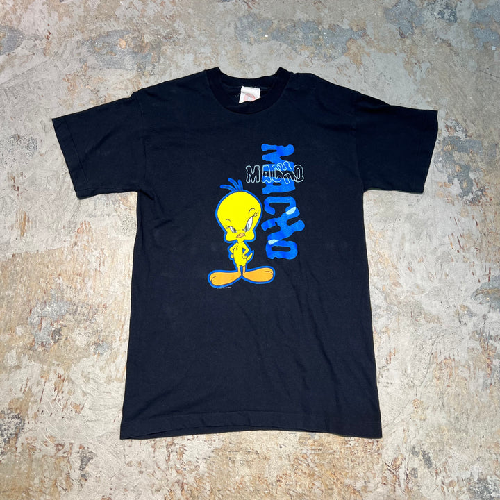 古着 98's トゥイーティー/ワーナー・ブラザース/ルーニー・テューンズ/スクリーンスターズ/ヴィンテージ シングルステッチ プリントTシャツ/サイズM