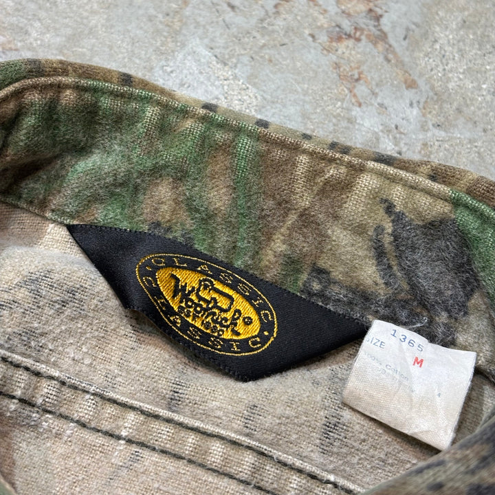古着 70's〜80's WOOLRICH/ ウールリッチ/ コットン長袖シャツ/ リアルツリー/ サイズM