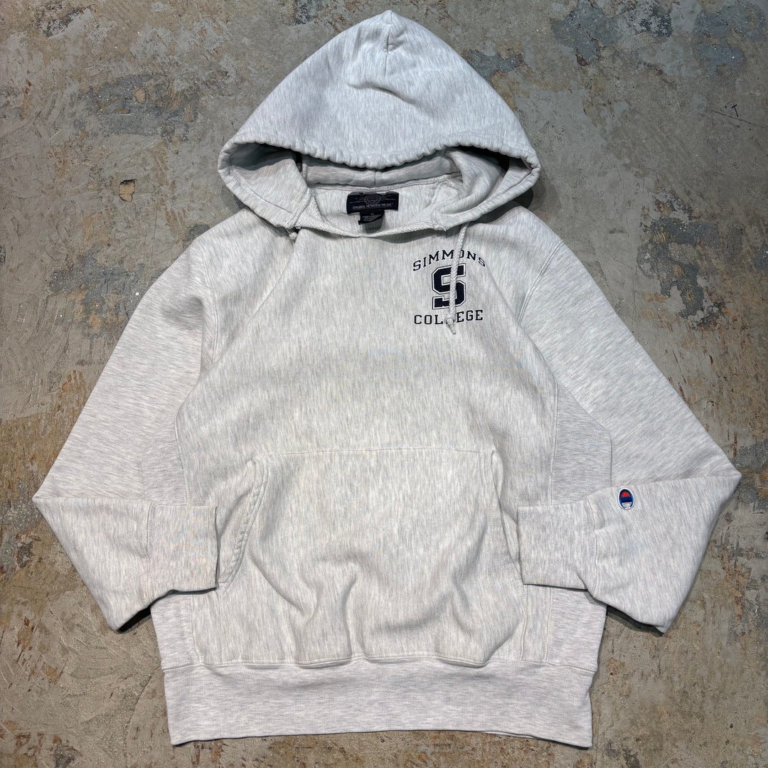 빈티지 00의 챔피언/챔피언/챔피언/리버스 직물/원본/승무원 목 풀 오버 후 까마귀/시몬스 대학교/대학 인쇄/크기 M