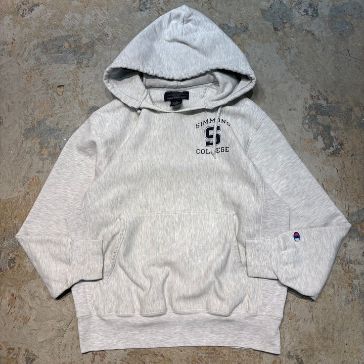 빈티지 00의 챔피언/챔피언/챔피언/리버스 직물/원본/승무원 목 풀 오버 후 까마귀/시몬스 대학교/대학 인쇄/크기 M