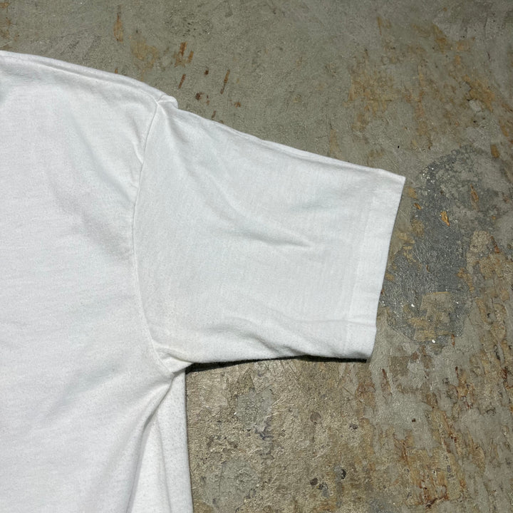 중고 의류 "The City"/cat/동물/빈티지 단일 스티치 프린트 티셔츠/크기 l