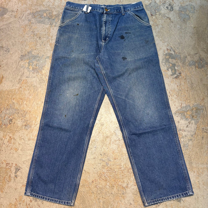 Used clothing Carhartt/ Denim painter pants/ Actual size 34 x 29