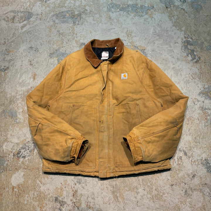 Used clothing carhartt/ Carhartt/ Traditional jacket/ Duck fabric/ Quilted lining/ Size L