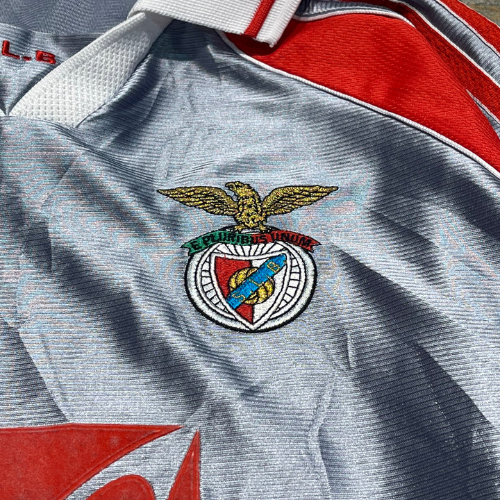 #4478 古着 Adidas/アディダス/Sport Lisboa e Benfica/SLベンフィカ/Football/フットボール Tee/サイズL