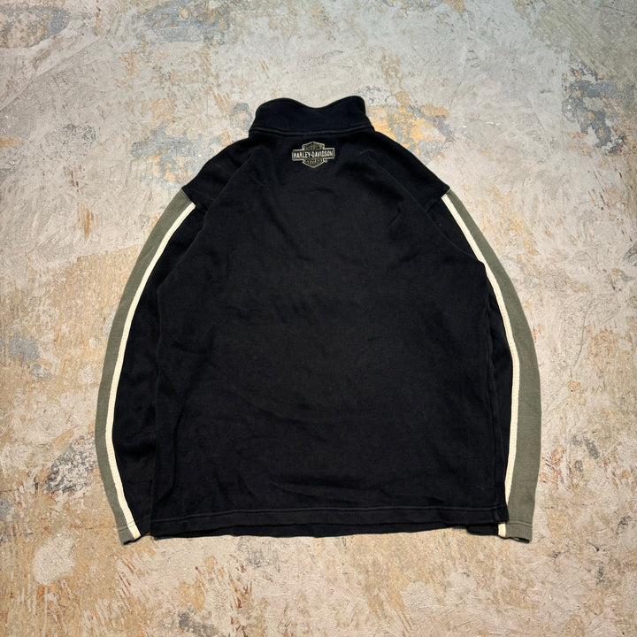 중고 의류 Harley Davidson/Harley Davidson/Half Zip Cotton Knit Sweater/Size M