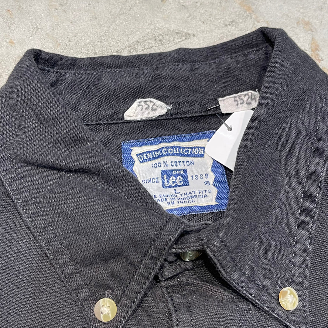 #4428 Used clothing Lee/Long Sleeve Shirt/Long Sleeve Shirt/Company Logo/Size L